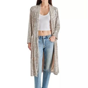 Bb Dakota sequin duster Great holiday or New Years Eve Date night. Stunning